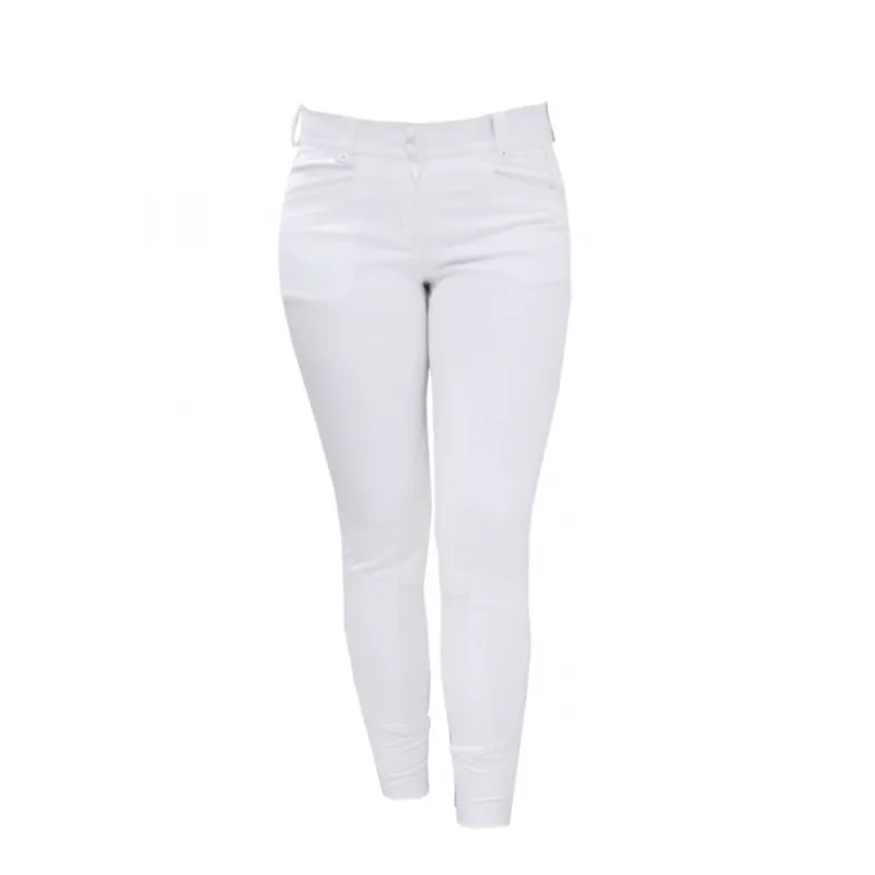 Horseware Adalie Ladies Knee Patch Breeches - White